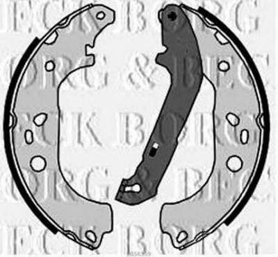 BORG & BECK bbs6359 -  Комплект тормозных колодок